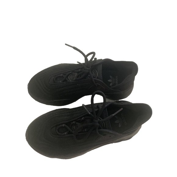 Adidas Boys Sz 5.5y Black Stripes tennis shoes PRB 698001 - Picture 2 of 12